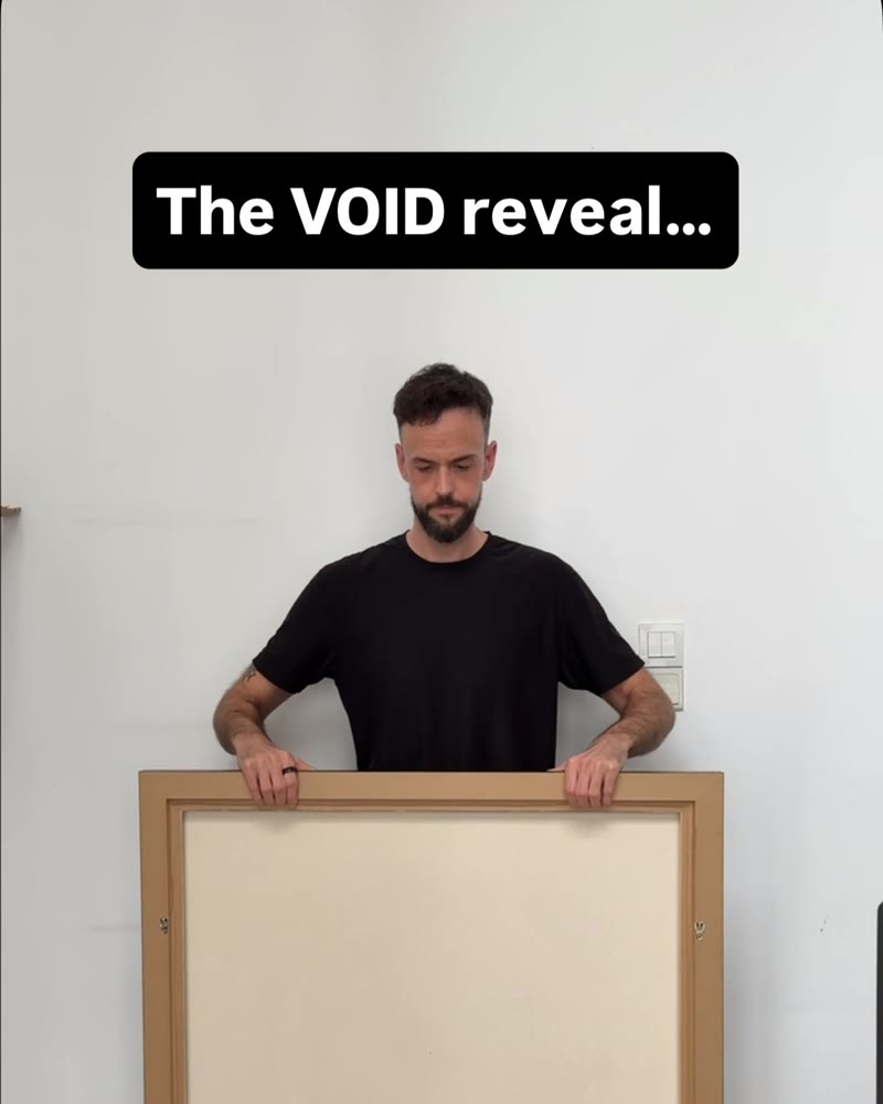 Instagram: the reveal of The Void after framing